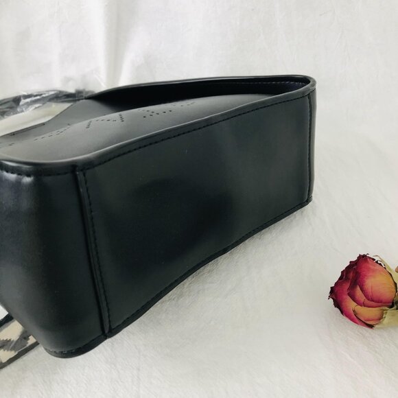 New Stella McCartney Logo Crossbody Bag Black-Authentic - Picture 8 of 11